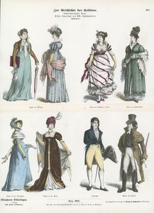 Trajes de los años 1800 de German School
