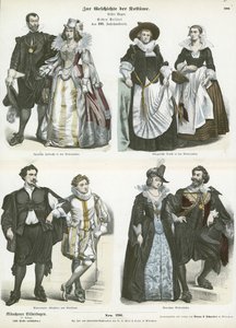 Trajes de los Países Bajos, principios del siglo XVII de German School