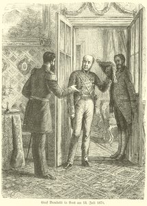 Conde Benedetti en Ems, 13 de julio de 1870 de German School