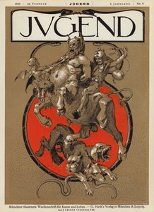 Ilustración de portada para la revista Jugend, 1896