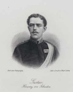 Príncipe Heredero Gustaf de Suecia, el futuro Rey Gustaf V de German School