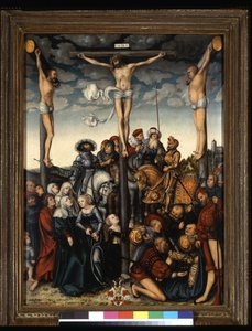 Crucifixión (óleo sobre madera)
