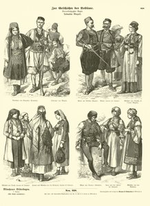 Trajes dálmatas, finales del siglo XIX de German School