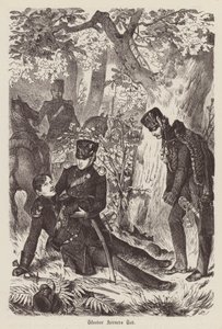Muerte del poeta y soldado alemán Theodor Koerner de German School