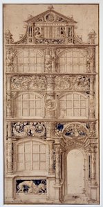 Decoración de una fachada de casa por Hans Holbein el Joven (1497-1543) de German School