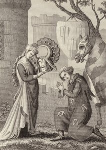 Partida de un caballero de German School