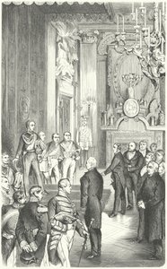 Deputation del Parlamento de Frankfurt ofreciendo la corona de Alemania al Rey Federico Guillermo IV, 1849 de German School