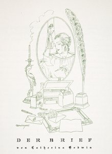Der Brief por Catherina Godwin, de Styl, pub.1922 de German School
