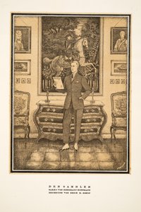 Der Sammler, anuncio de moda masculina de Hermann Hoffmann, de Styl, pub.1922 (impresión en pochoir) de German School