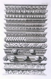 Diseños para cornisas, 1856 de German School