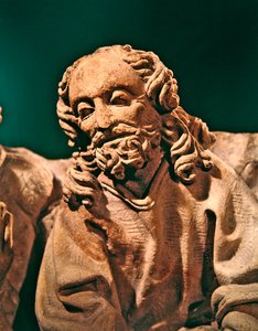 Detalle de La Última Cena, c.1500-30 (piedra caliza)