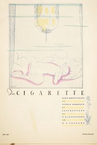 Die Cigarette eine Meditation, de Styl, pub.1922 (impresión en pochoir)