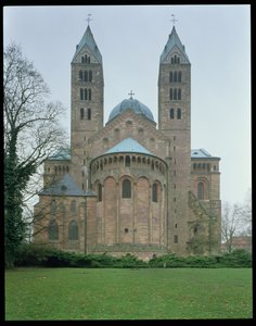 Extremo este de la Catedral de Speyer, comenzada en 1030 de German School