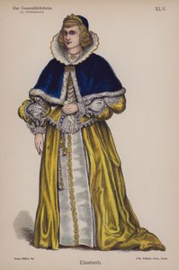 Elisabeth, de El Generalfeldoberst de Ernst von Wildenbruch (litografía a color) de German School