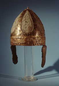 Casco de combate de guerra europeo, c.500
