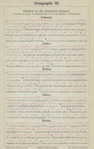 Ejemplos de sistemas de taquigrafía alemana de German School