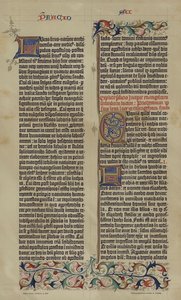 Facsímil de la Biblia latina de 42 líneas de Johannes Gutenberg de 1455 de German School