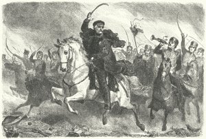 Mariscal de Campo Blücher en la Batalla de Ligny