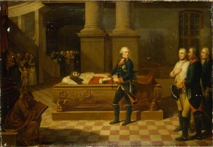 Federico II en la cripta del elector