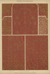 Renacimiento francés, tejido, bordado y cubiertas de libros de German School