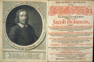 Portada de Theosophia Revelata por Jacob Boehme, 1715