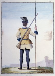 Vestimenta del soldado (espalda) - en “Mis sueños” del Conde de Sajonia de German School