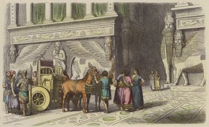 Entrada a un palacio asirio