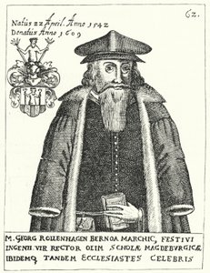 Georg Rollenhagen, dramaturgo alemán (grabado) de German School
