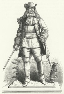 Georg von Derfflinger, mariscal de campo alemán en el ejército de Brandeburgo-Prusia (grabado) de German School