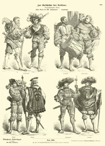 Landsknechte alemanes, principios del siglo XVI de German School