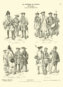 Uniformes militares alemanes y austriacos, siglo XVIII
