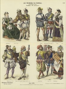 Trajes alemanes, siglo XVI de German School