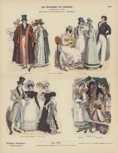 Trajes alemanes, primera mitad del siglo XIX de German School
