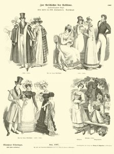 Trajes alemanes, primera mitad del siglo XIX de German School