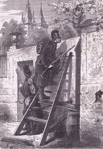 Partida de exploración alemana, Historia de la Guerra entre Francia y Alemania de Cassell publicada por Cassell and Company Limited, c.1890 de German School
