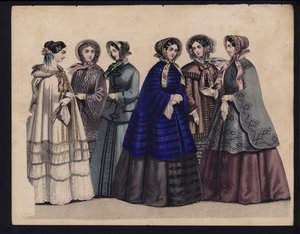 Placa de moda alemana, mediados del siglo XIX de German School