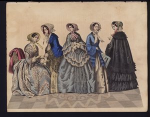 Placa de moda alemana, mediados del siglo XIX de German School