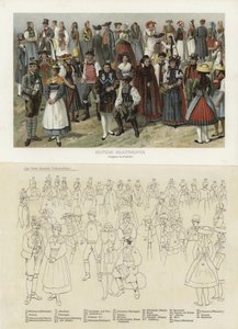Trajes folclóricos alemanes de German School