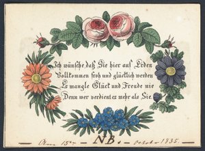 Tarjeta de felicitación alemana de German School