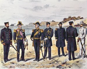 Uniformes navales alemanes, finales del siglo XIX de German School