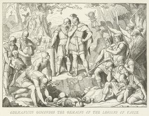 Germanicus descubre los restos de las legiones de Varo de German School
