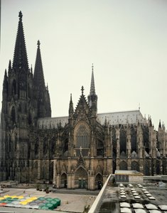 Arte gótico: Vista de la Catedral de Colonia construida entre 1248 y 1560. Alemania