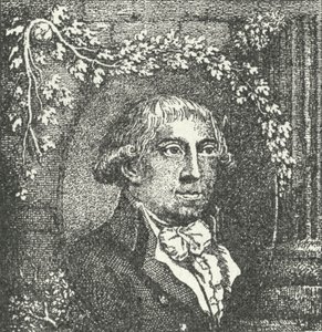 Gottfried August Bürger, poeta alemán (grabado) de German School