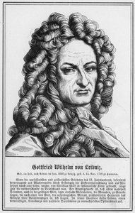 Gottfried Wilhelm von Leibniz (grabado) de German School