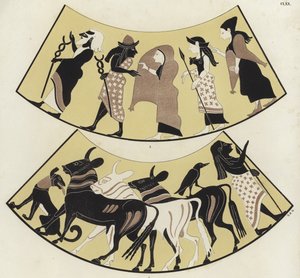 Pintura de jarrón griego de German School