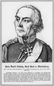 Hans David Ludwig, Conde York de Wartenburg (grabado) de German School