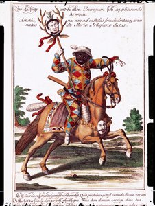 Arlequín a caballo