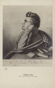 Heinrich Heine (1797-1856), poeta alemán (litografía)