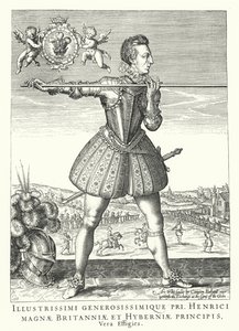 Enrique Federico, Príncipe de Gales, hijo mayor del Rey Jacobo I de Inglaterra de German School