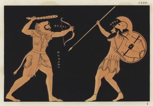 Hércules luchando contra Ares